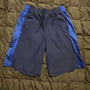 LG Men's Athletic Shorts in Black and Blue